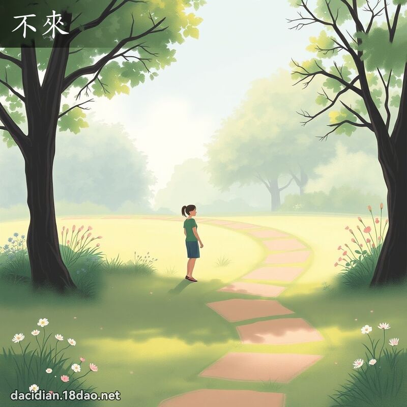 不來 - 國語大辭典配圖