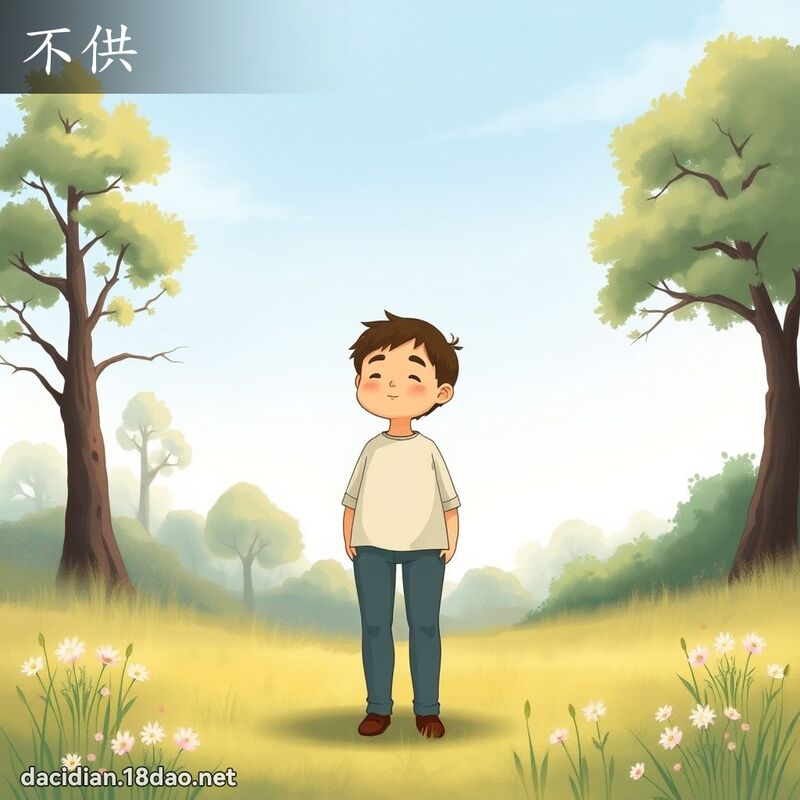 不供 - 国语大辞典配图