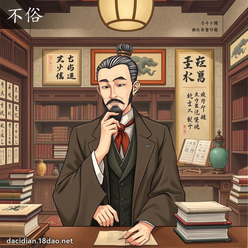 不俗 - 国语大辞典配图