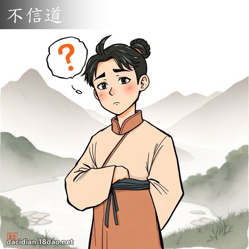 不信道 - 國語大辭典配圖