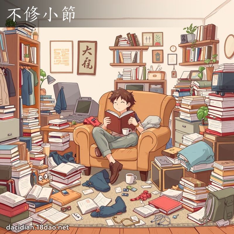 不修小节 - 国语大辞典配图