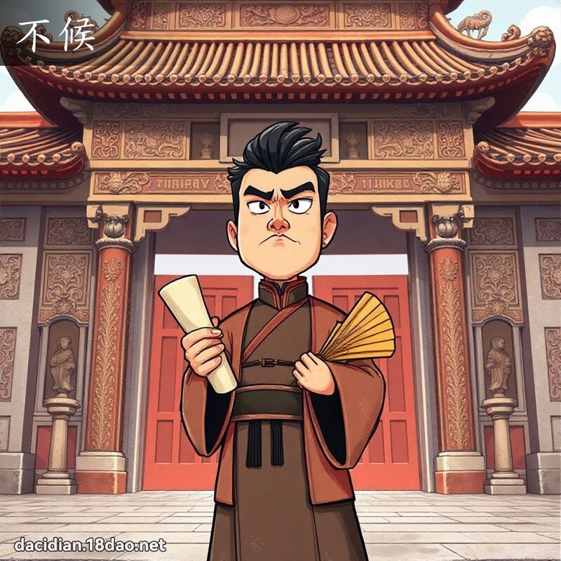 不候 - 国语大辞典配图