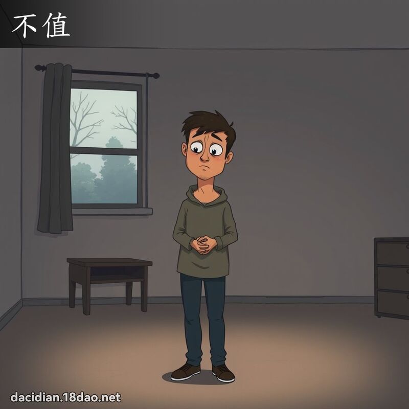 不值 - 國語大辭典配圖