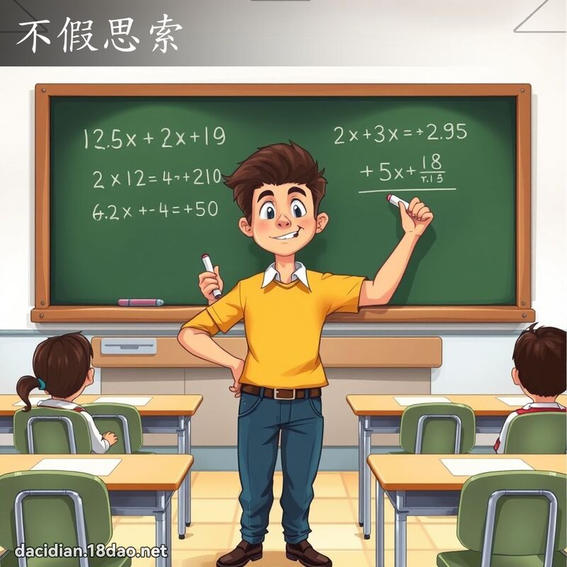 不假思索 - 國語大辭典配圖