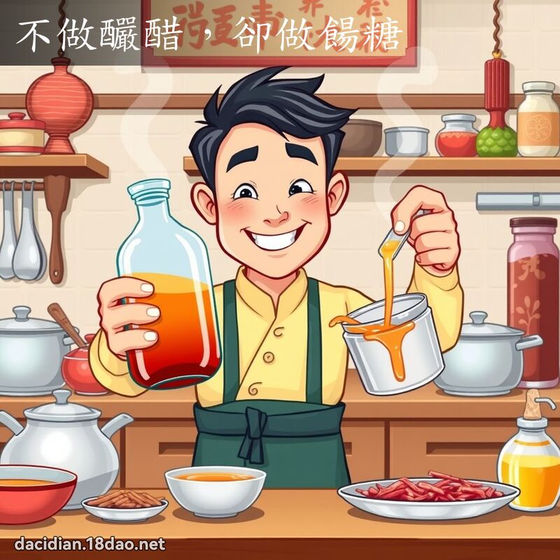 不做釅醋，卻做餳糖 - 國語大辭典配圖