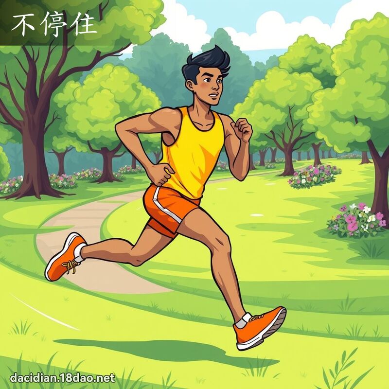 不停住 - 國語大辭典配圖