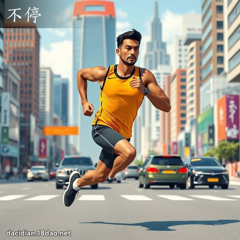 不停 - 國語大辭典配圖