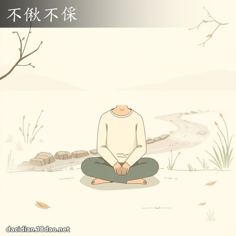 不偢不倸 - 國語大辭典配圖