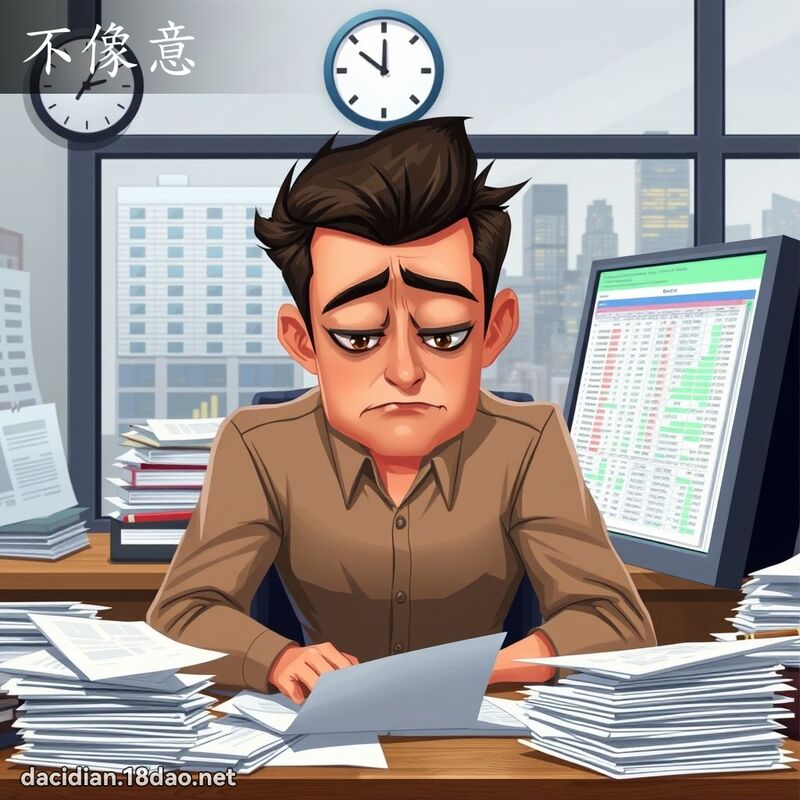 不像意 - 國語大辭典配圖