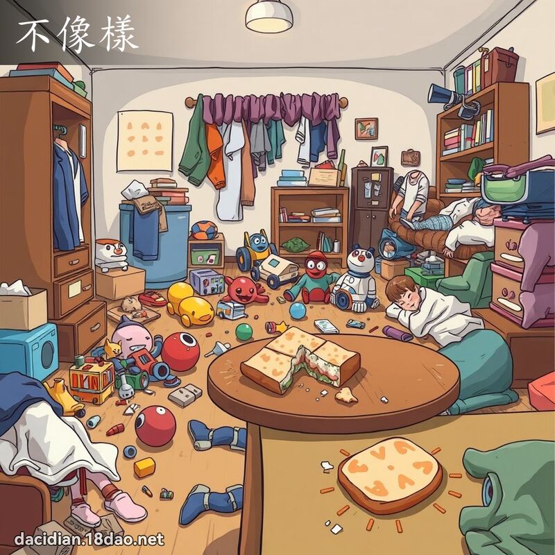 不像样 - 国语大辞典配图