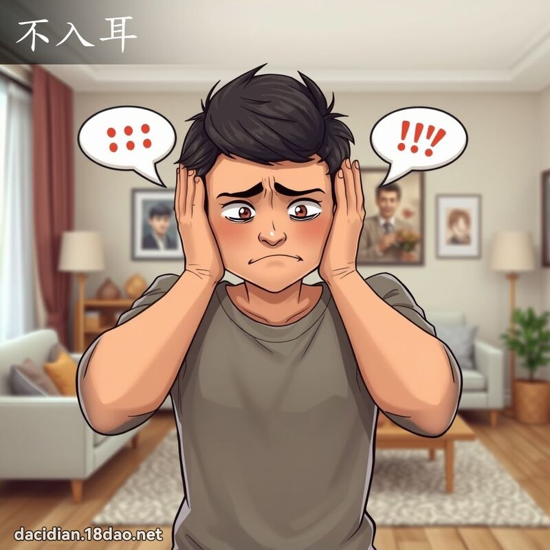 不入耳 - 國語大辭典配圖