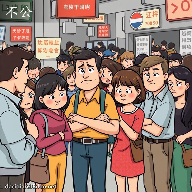 不公 - 国语大辞典配图