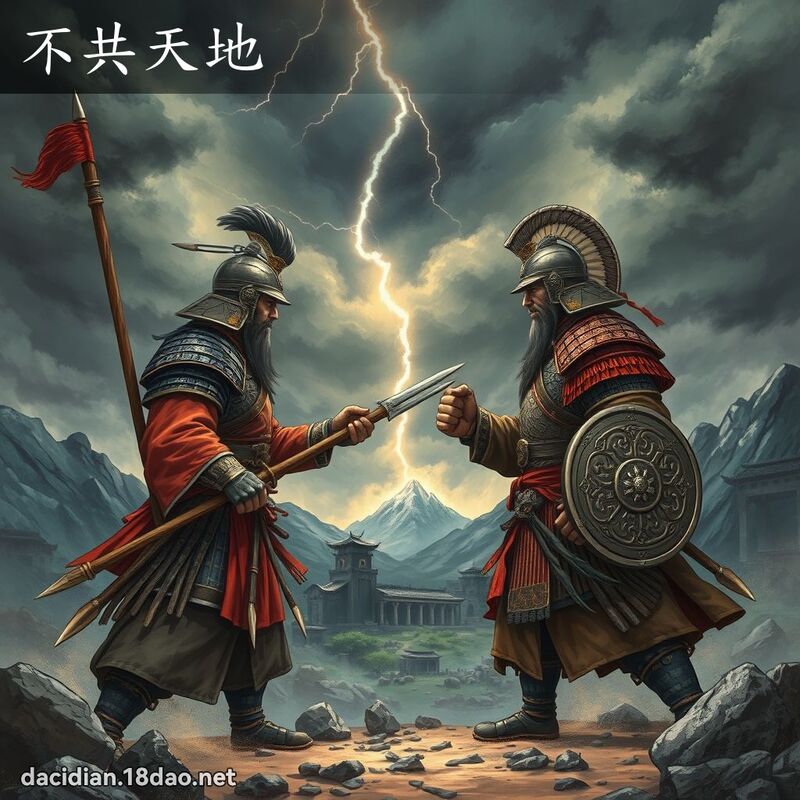不共天地 - 國語大辭典配圖