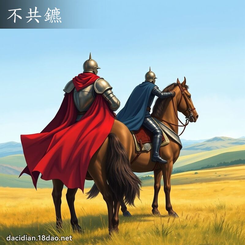 不共鑣 - 國語大辭典配圖