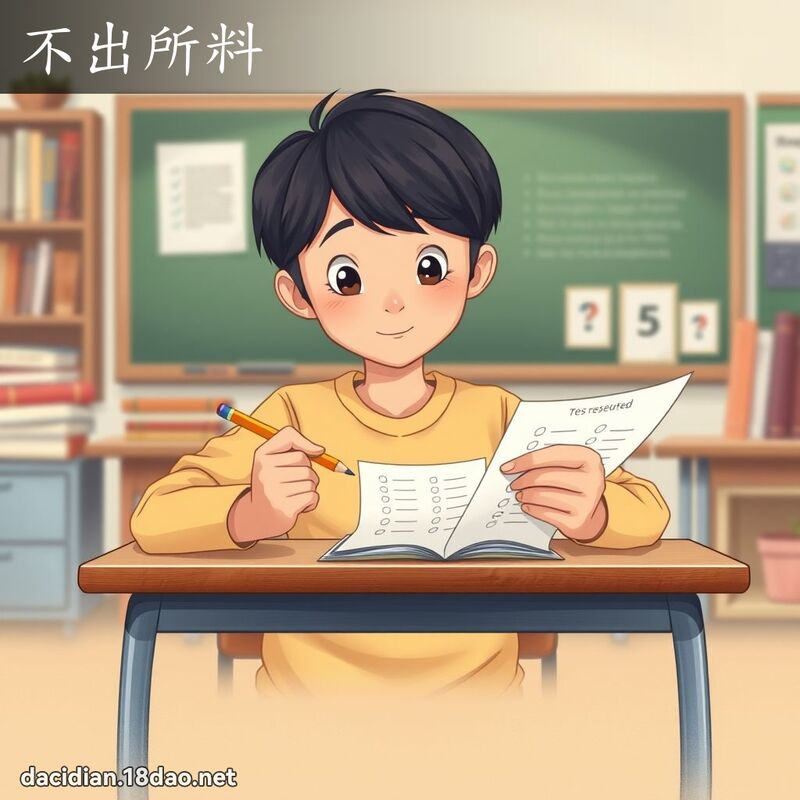 不出所料 - 國語大辭典配圖