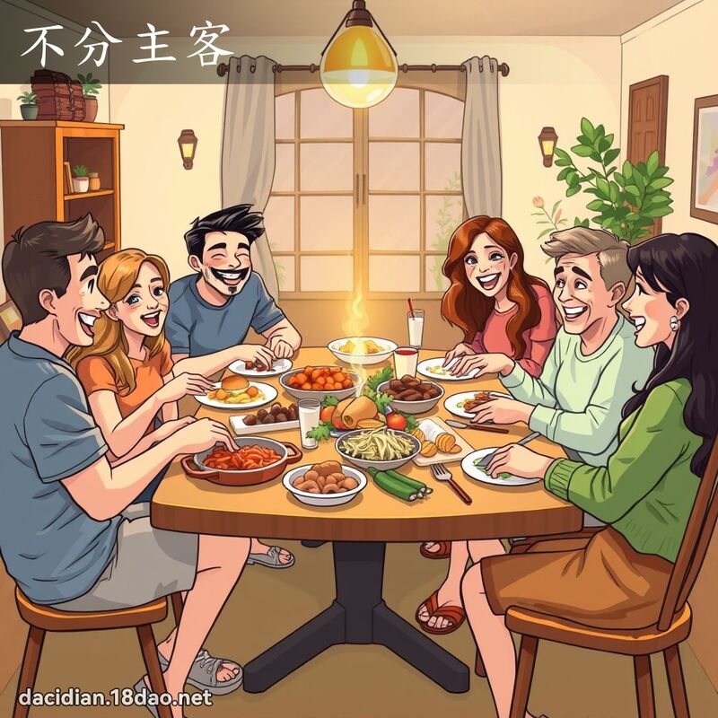 不分主客 - 国语大辞典配图