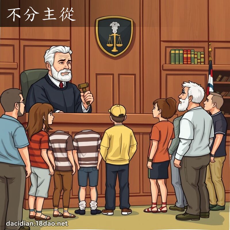 不分主從 - 國語大辭典配圖