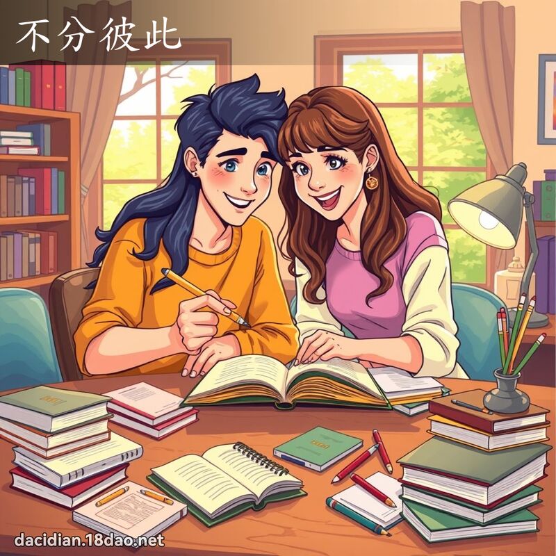 不分彼此 - 国语大辞典配图