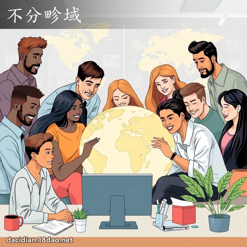 不分畛域 - 國語大辭典配圖