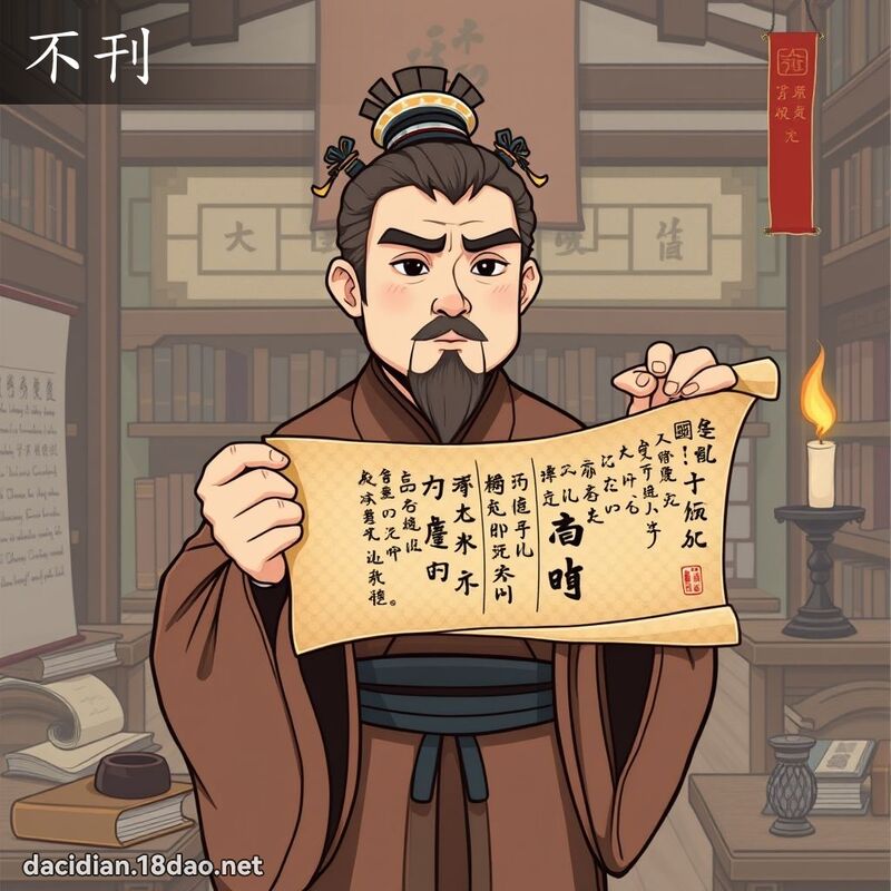 不刊 - 国语大辞典配图