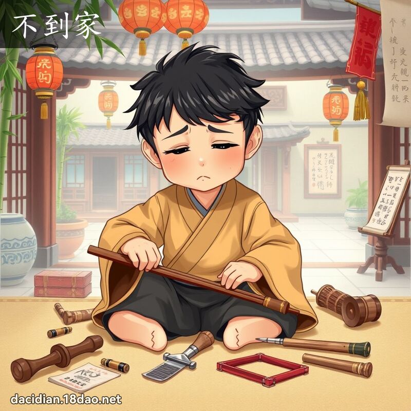 不到家 - 國語大辭典配圖