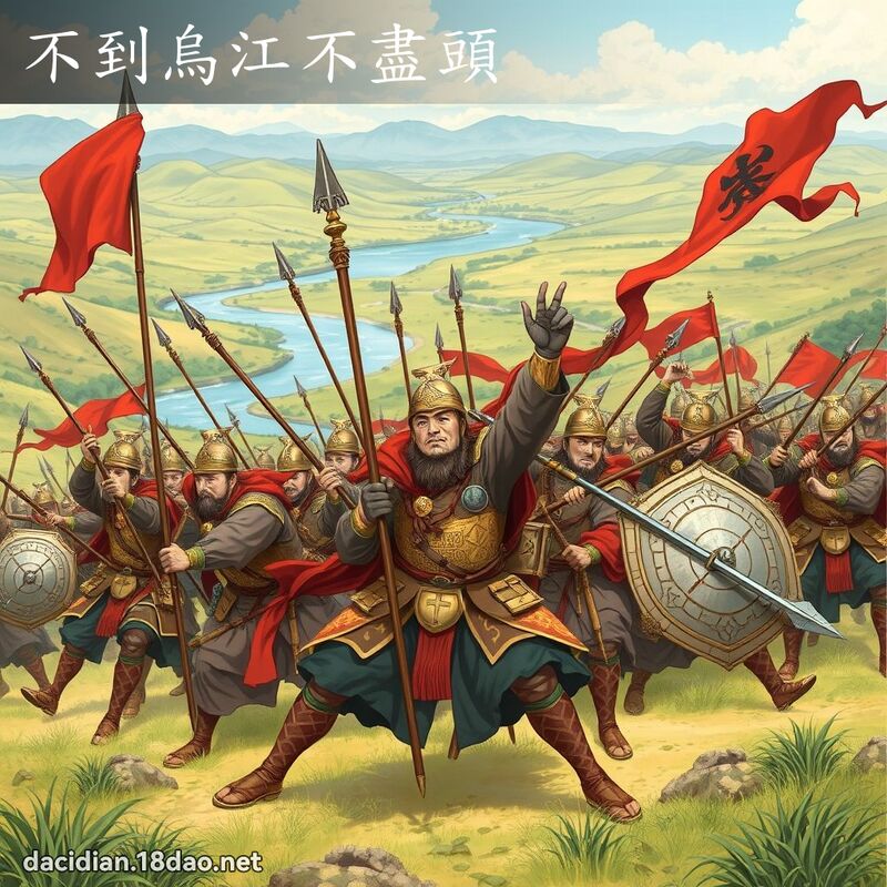 不到烏江不盡頭 - 國語大辭典配圖