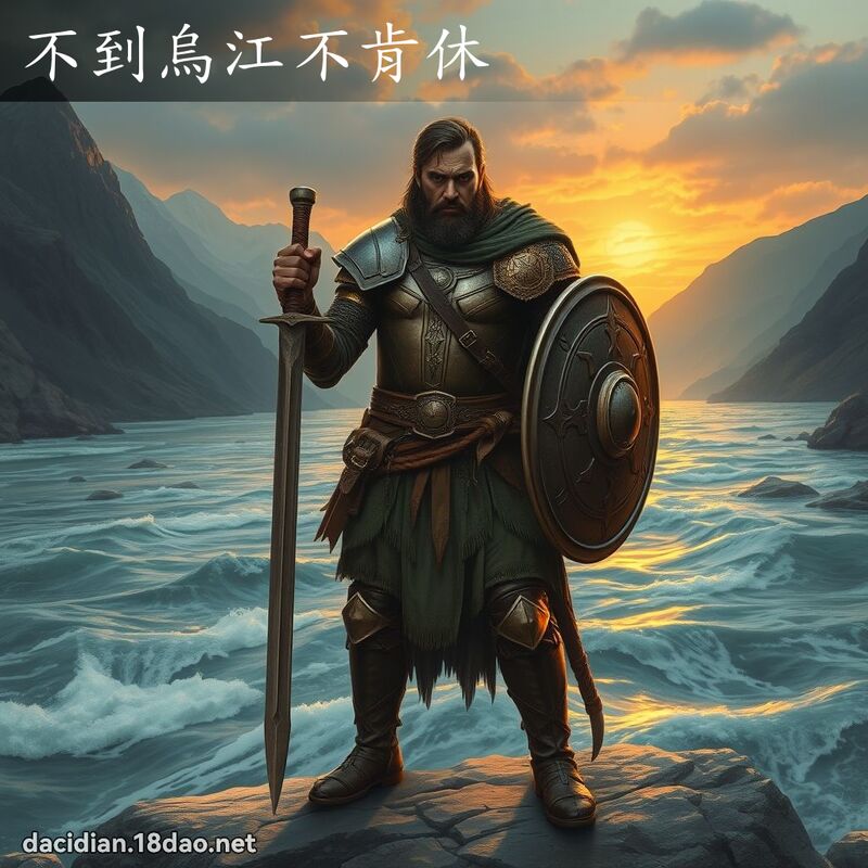 不到烏江不肯休 - 國語大辭典配圖