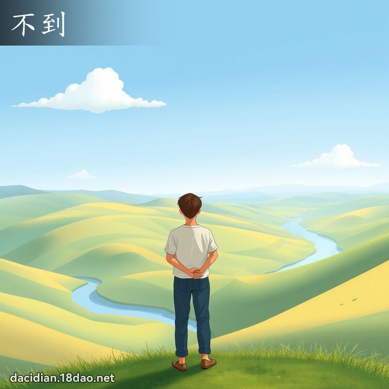 不到 - 国语大辞典配图
