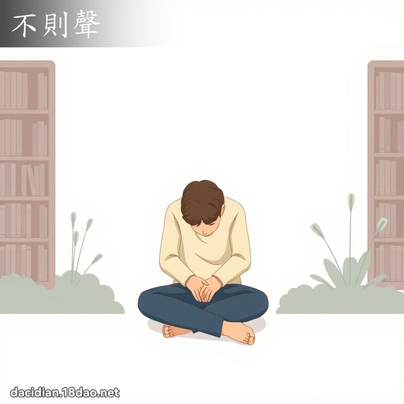 不則聲 - 國語大辭典配圖