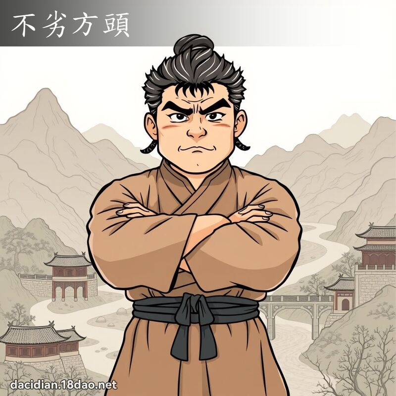 不劣方頭 - 國語大辭典配圖