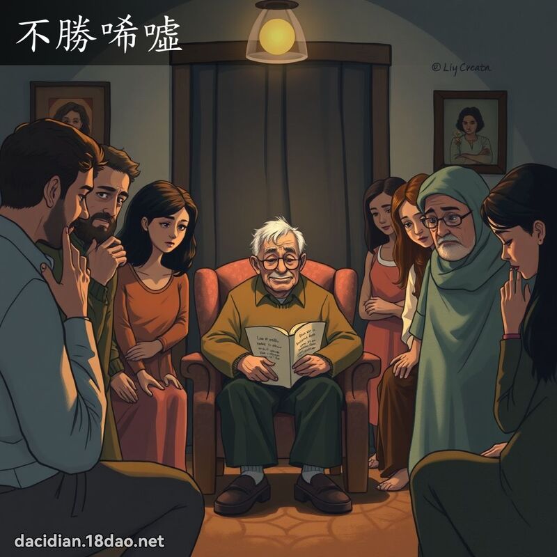 不勝唏噓 - 國語大辭典配圖