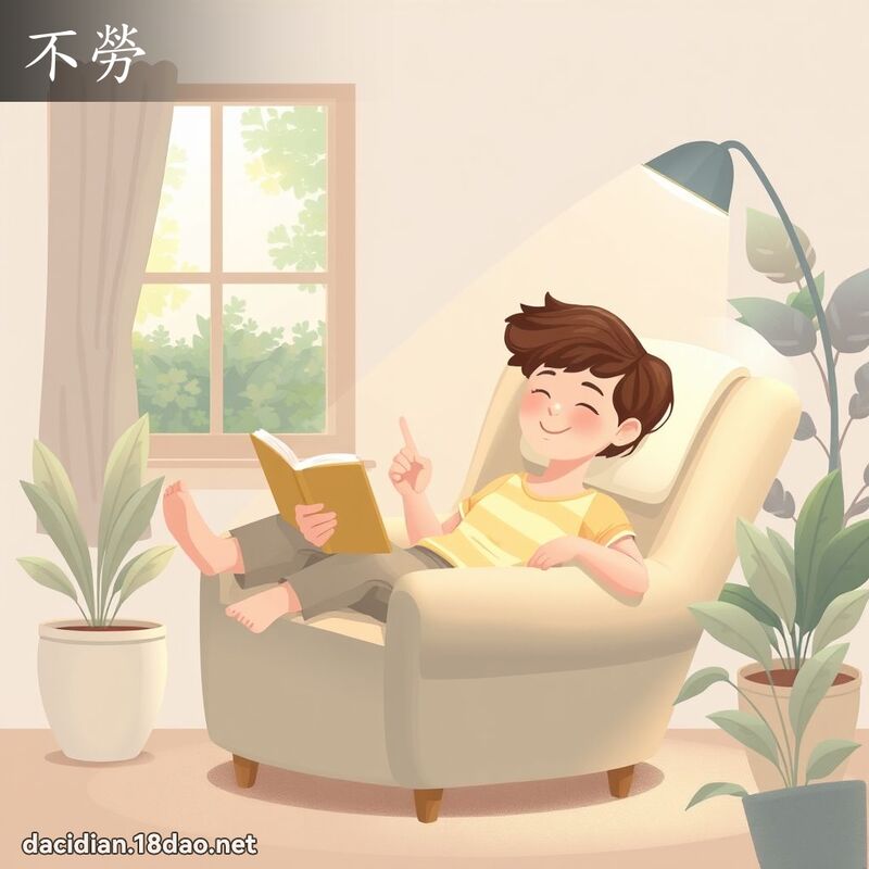 不劳 - 国语大辞典配图