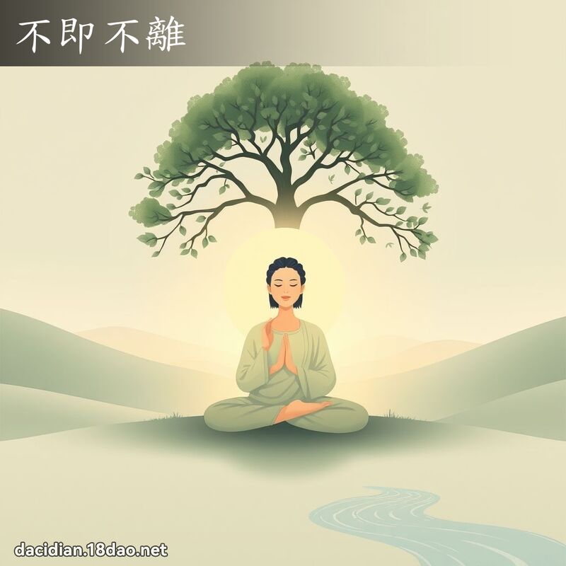 不即不離 - 國語大辭典配圖
