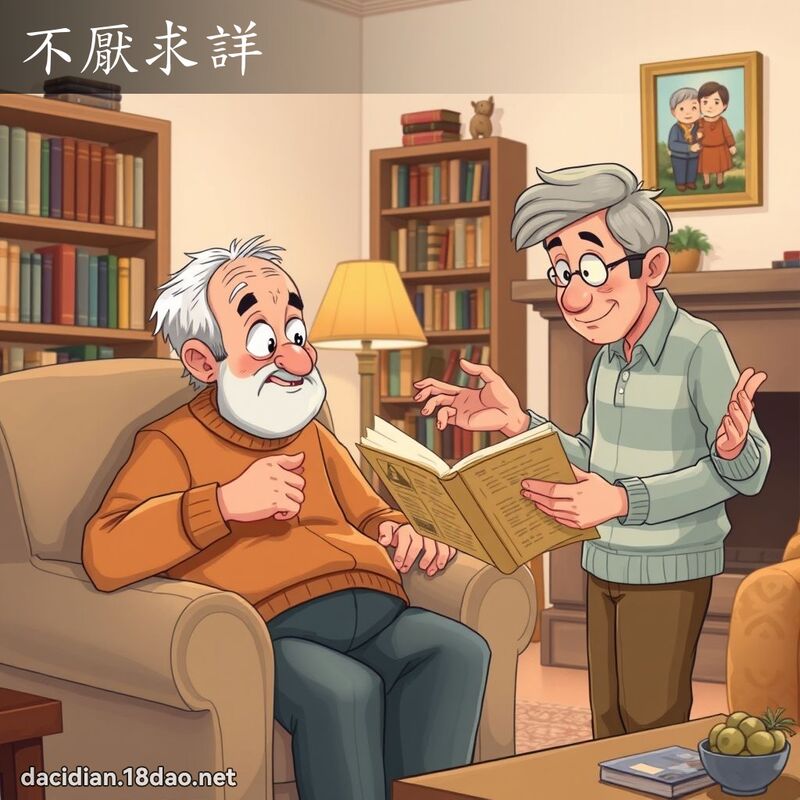 不厭求詳 - 國語大辭典配圖