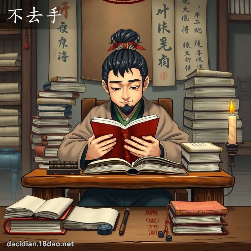 不去手 - 国语大辞典配图