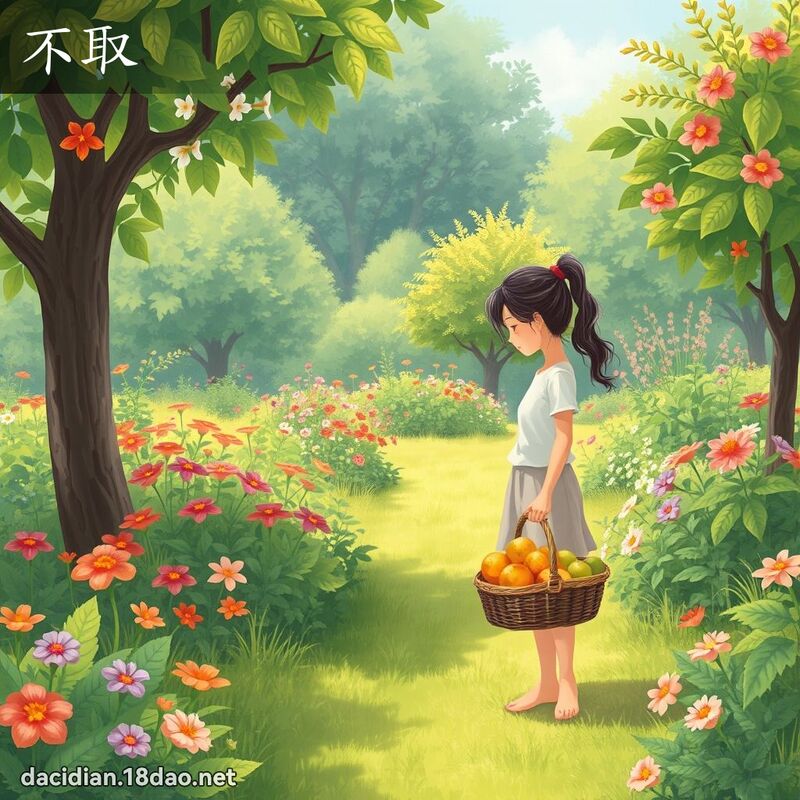 不取 - 國語大辭典配圖
