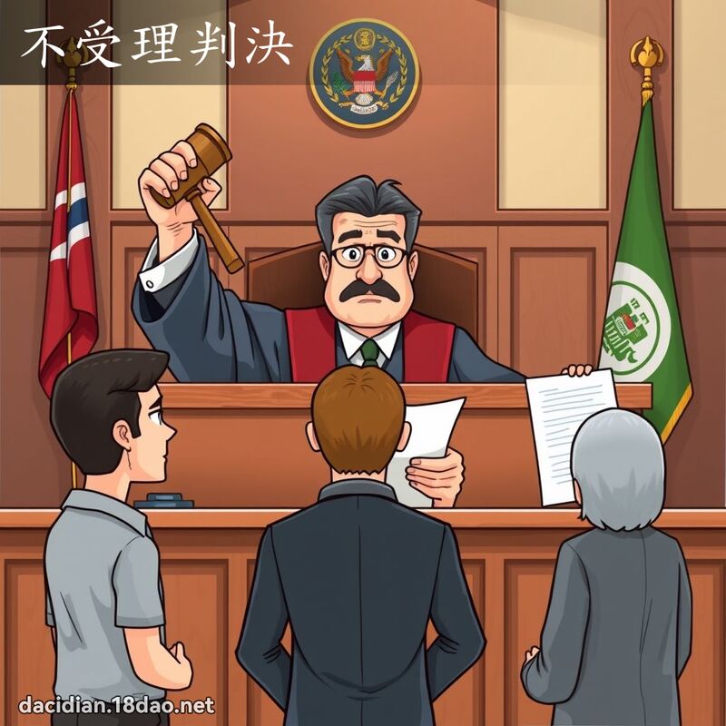不受理判决 - 国语大辞典配图