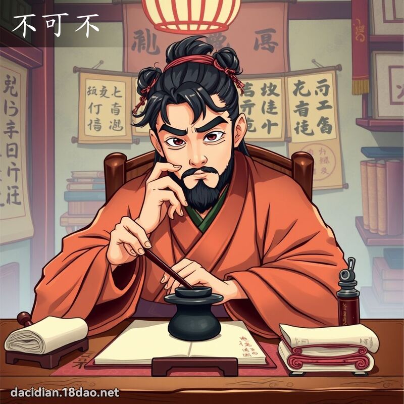 不可不 - 国语大辞典配图