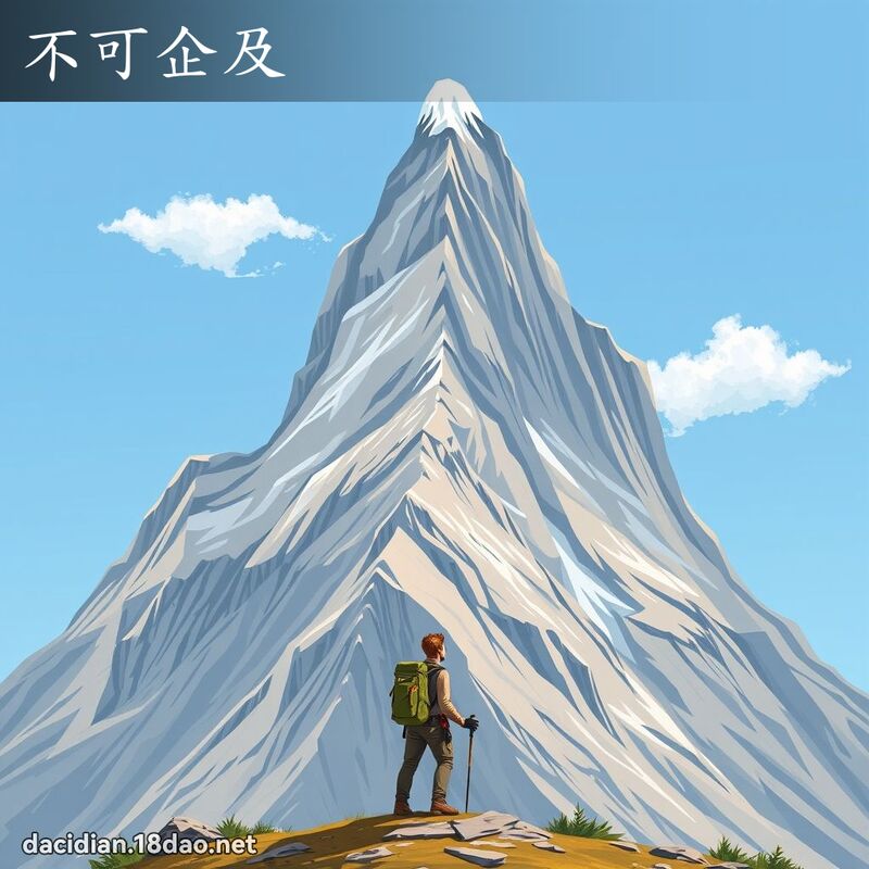 不可企及 - 國語大辭典配圖