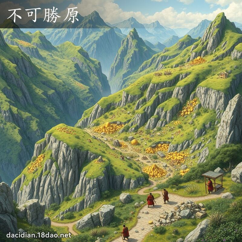 不可胜原 - 国语大辞典配图