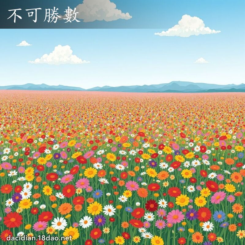 不可勝數 - 國語大辭典配圖