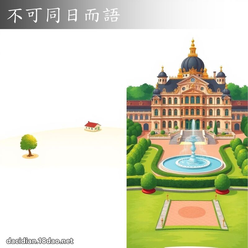 不可同日而语 - 国语大辞典配图