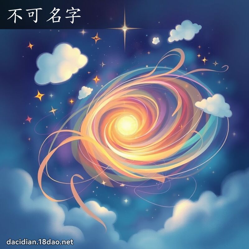 不可名字 - 国语大辞典配图