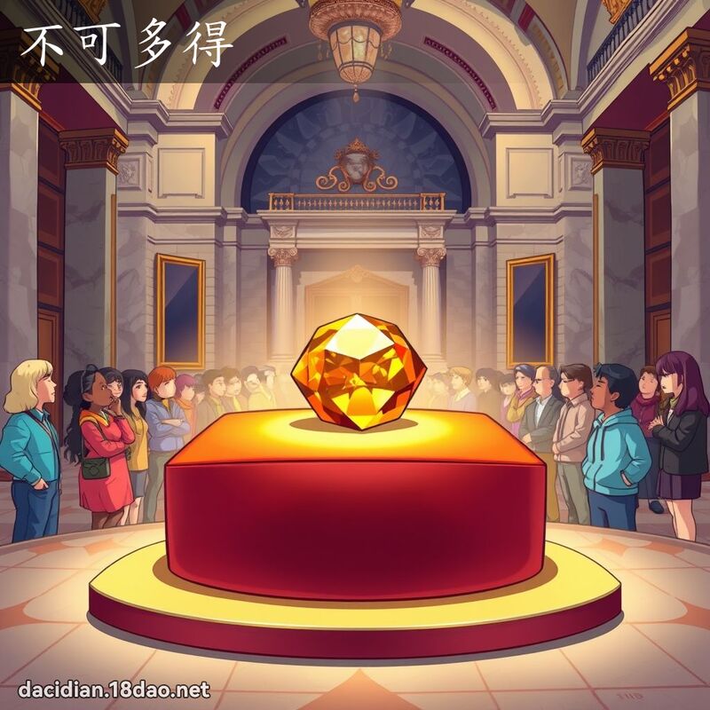 不可多得 - 國語大辭典配圖