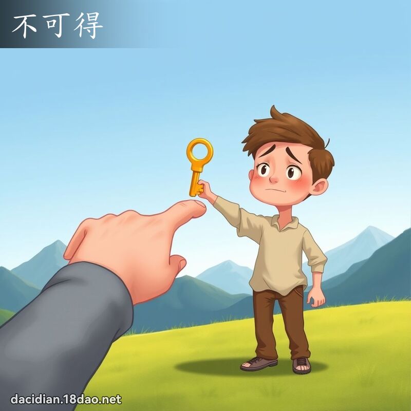 不可得 - 国语大辞典配图