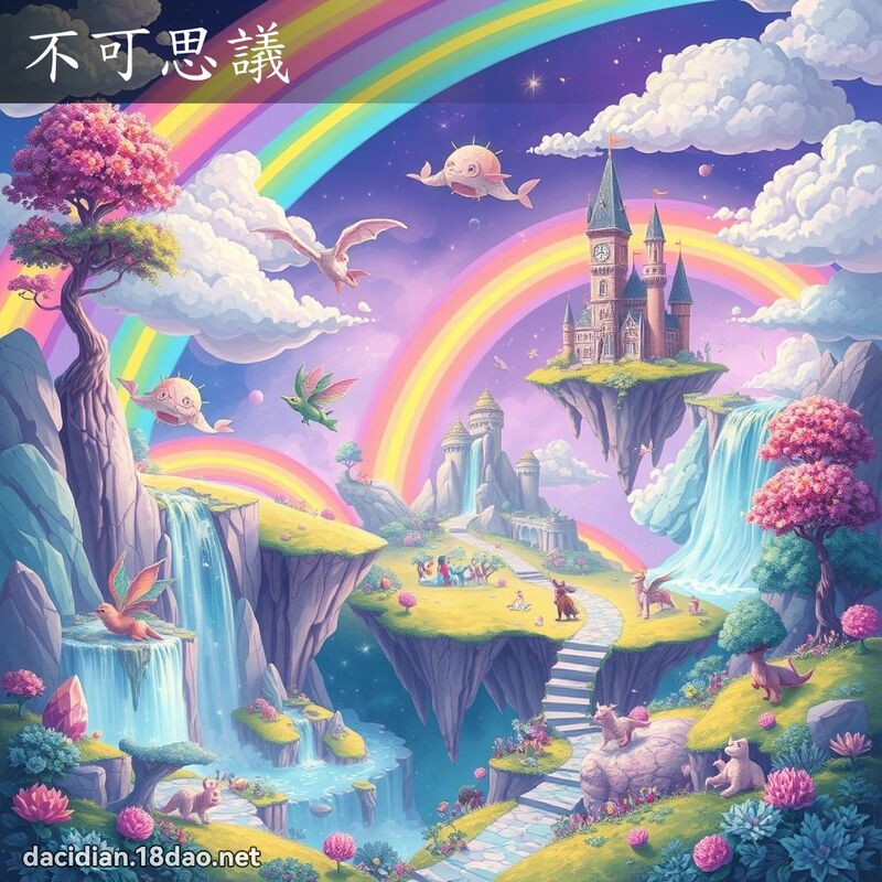 不可思議 - 國語大辭典配圖