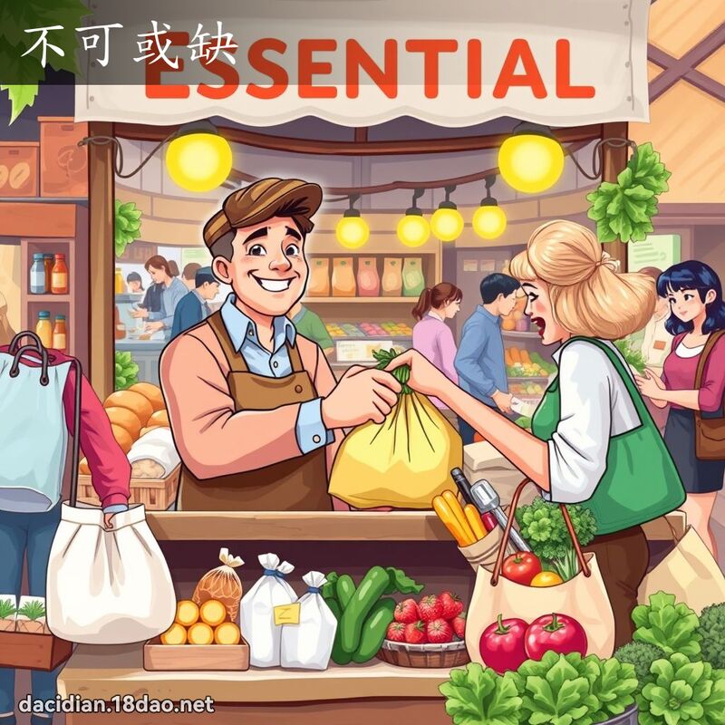 不可或缺 - 国语大辞典配图