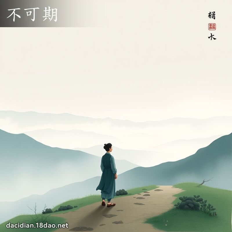 不可期 - 国语大辞典配图