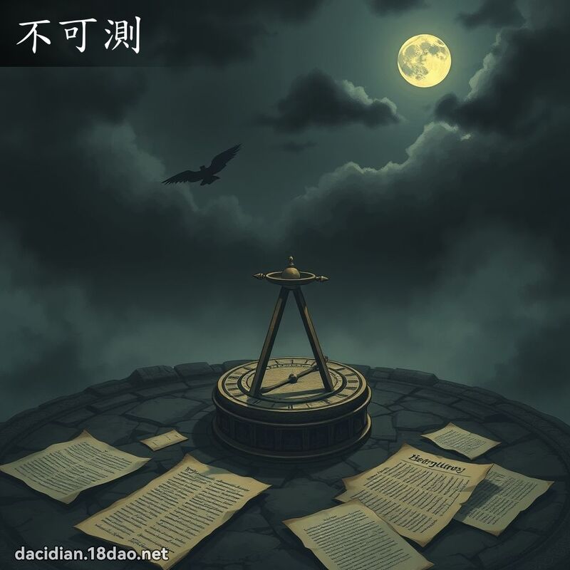 不可测 - 国语大辞典配图
