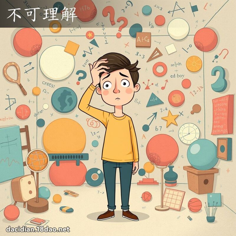 不可理解 - 國語大辭典配圖